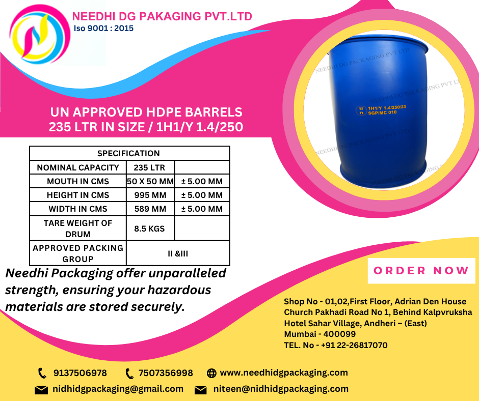 235 LTR HDPE Barrel