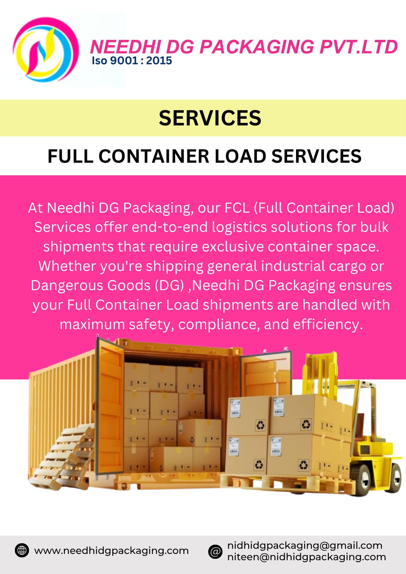 FULL CONTAINER LOAD SERVICES 