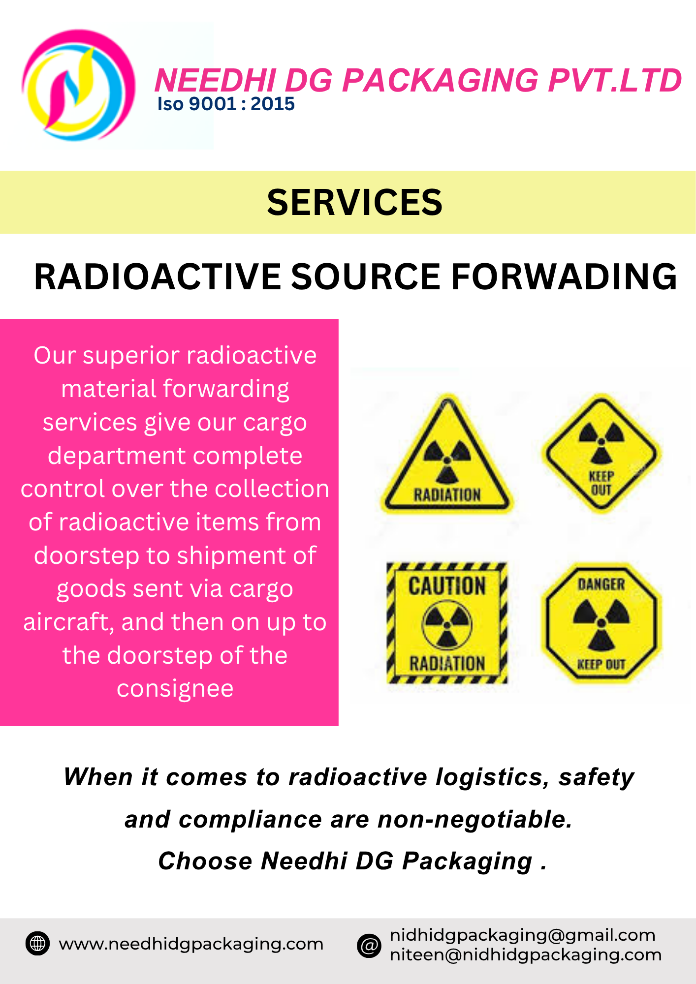 RADIOACTIVE SOURCE FORWADING 
